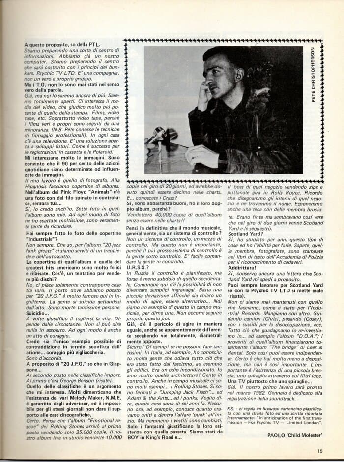ROCKERILLA n. 21, Febbraio 1982, Rockerilla publishing, Cairo Montenotte, Italy,
