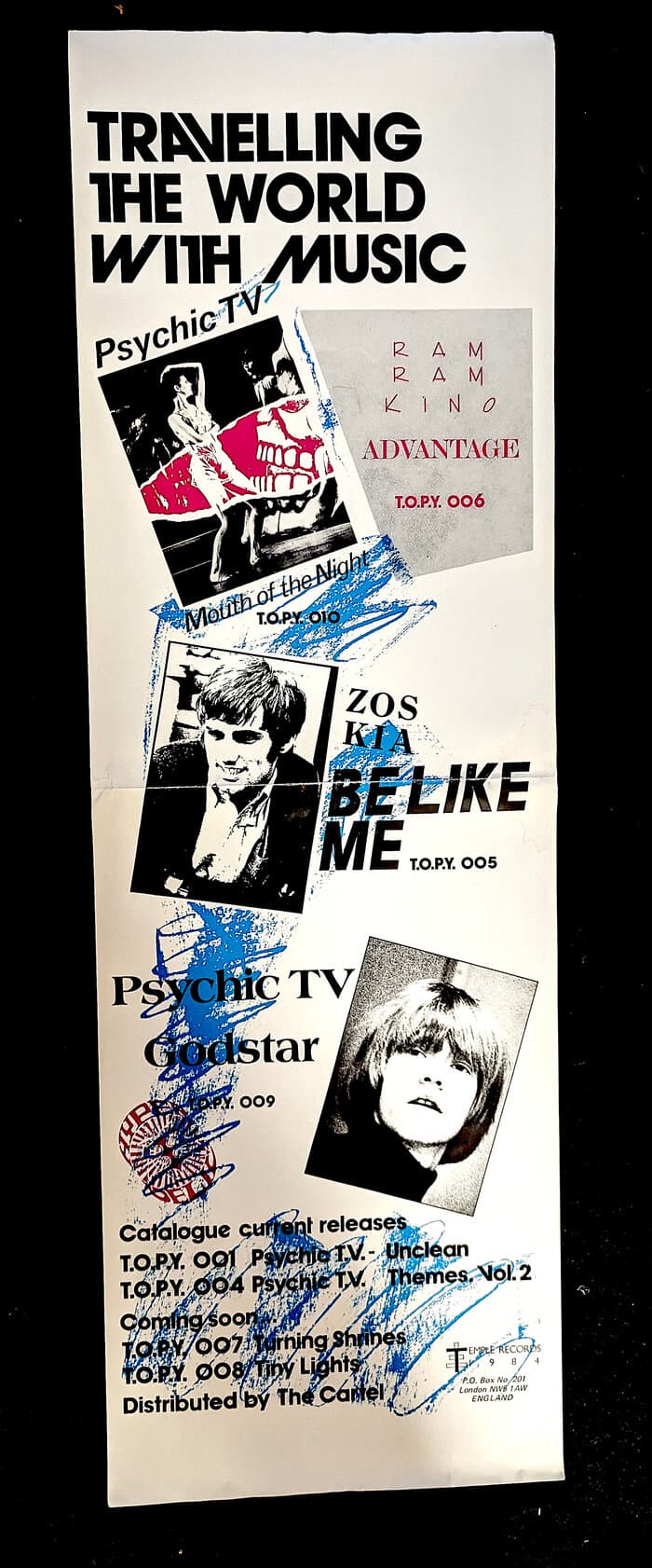 Travelling the World with Music Promo Poster TOPY Releases 1 to 8