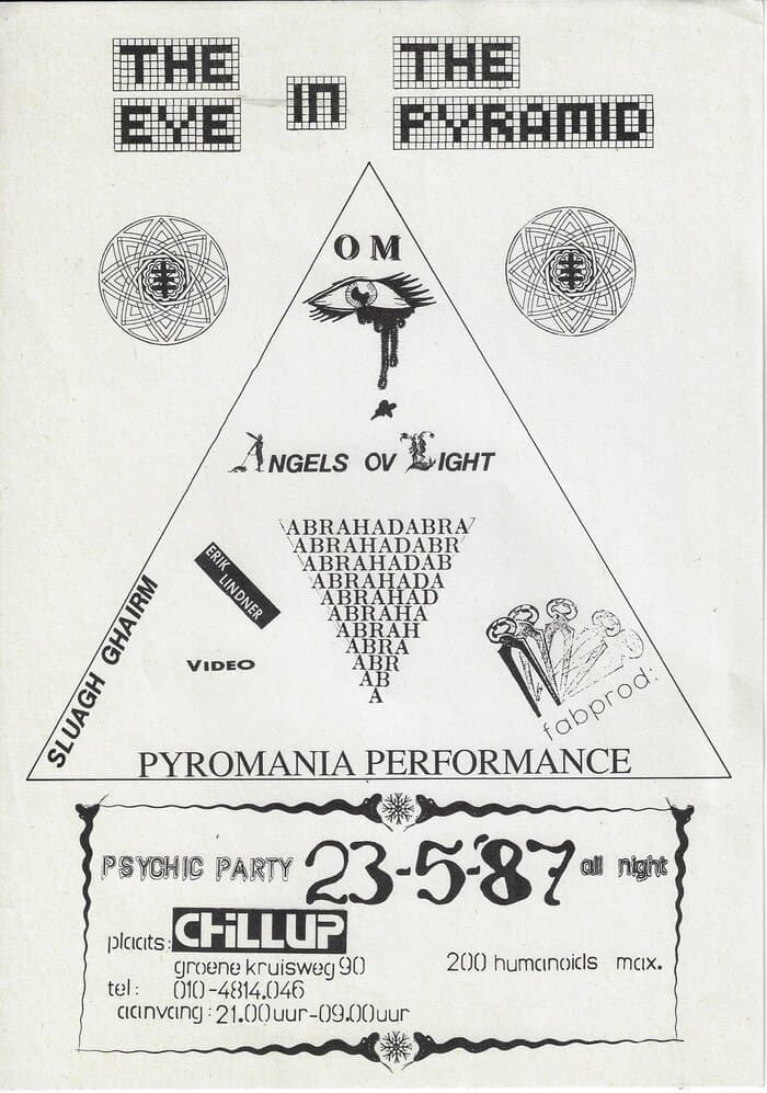 Flyer Thee Eye in thee Pyramid