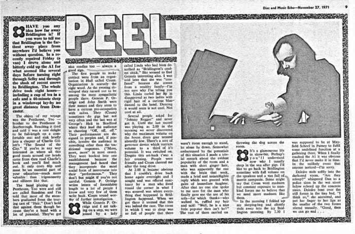 John Peel on COUM