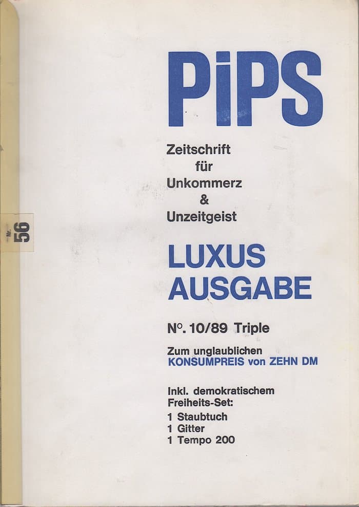 Pips 10/1989 Luxusausgabe