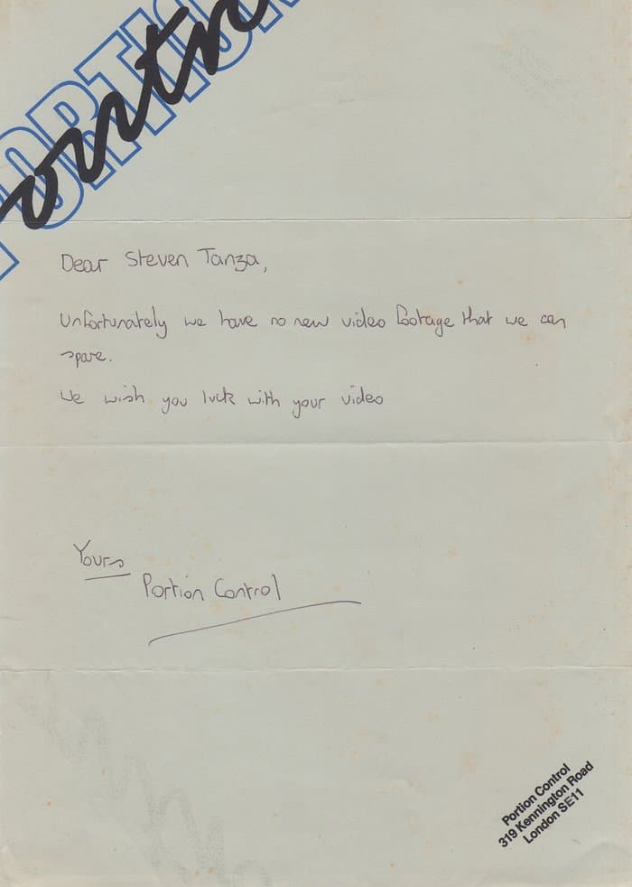 Portion COntrol early letter