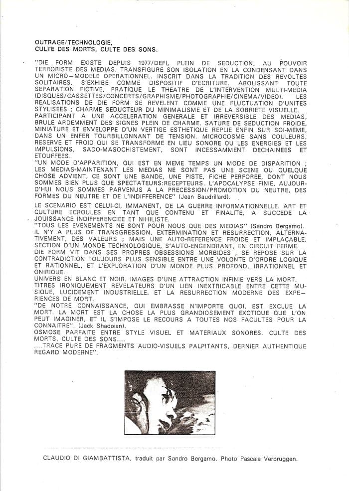 Bain Total Press Kit 1983
