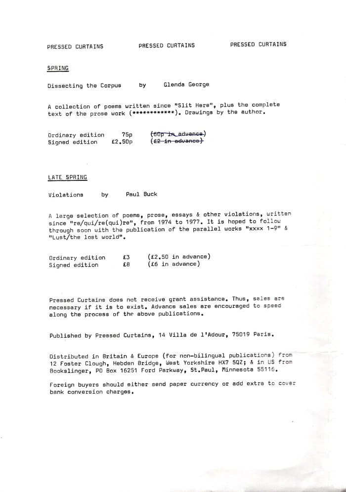 Pressed Curtains Promo