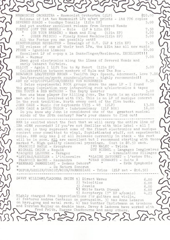 first Update list