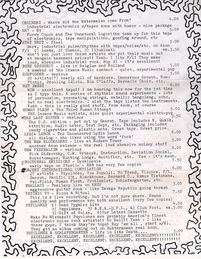 first Update list