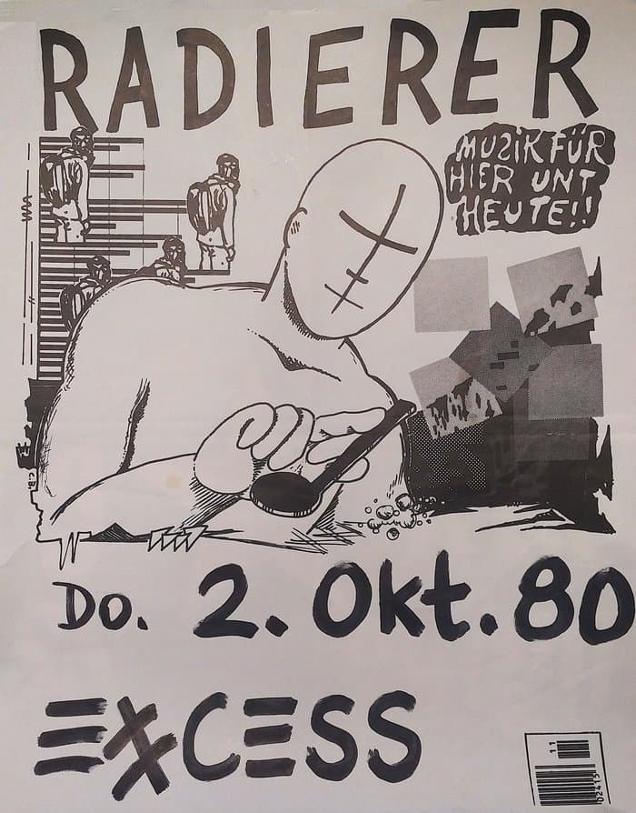 Poster Live Exxcess 2.Oktober 1980