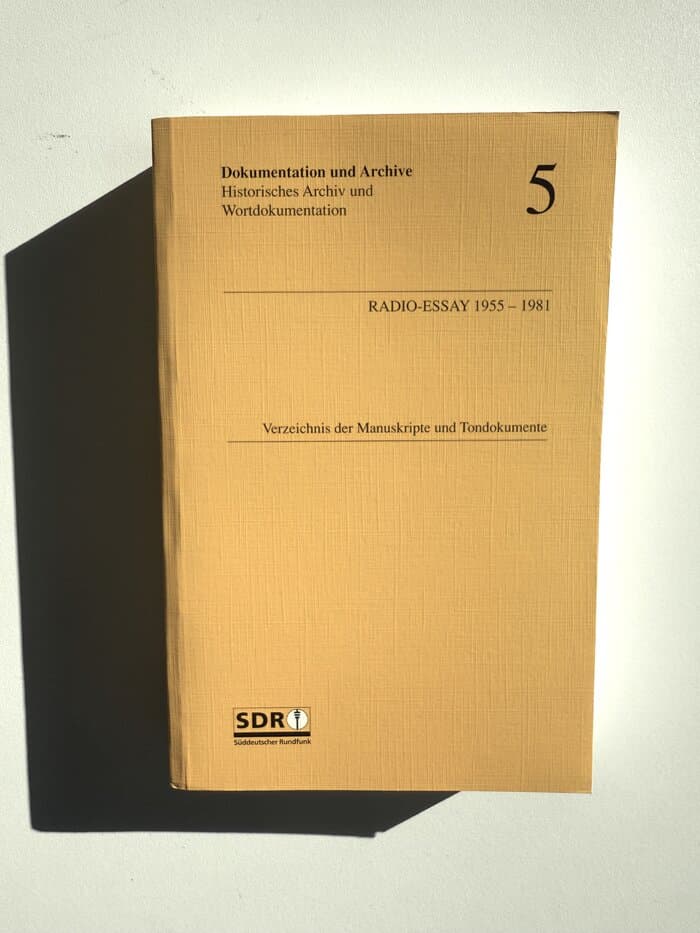 Radio-essay 1955-1981 SDR