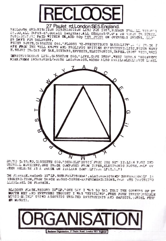 early Recloose Promo and Infosheets