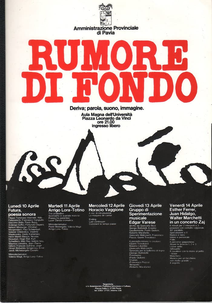 Exhibition-Catalogue "Rumore Die Fondo"