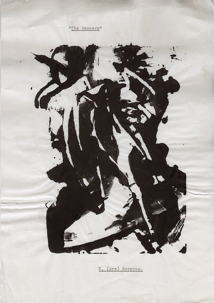 Mail-Art by Richard Rupenus "The Dancers"