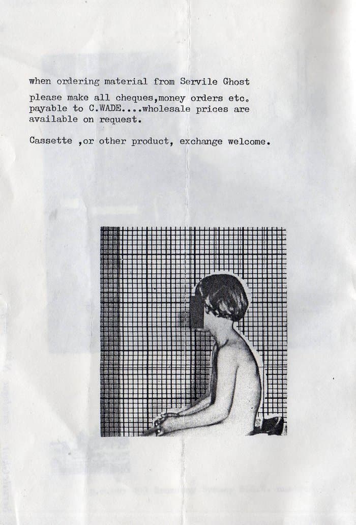 Servile Ghosts Catalogue