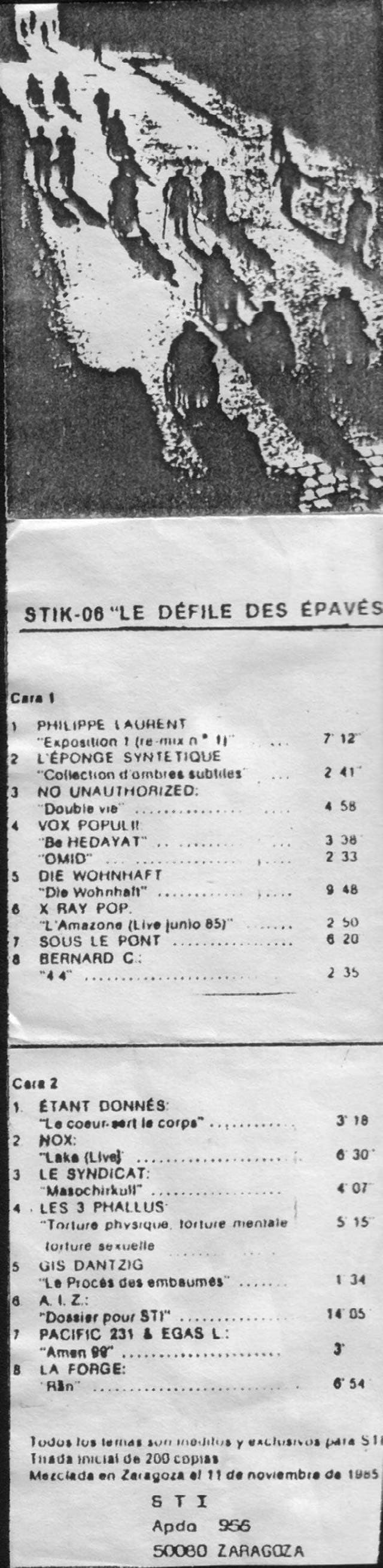 Le defile des epaves