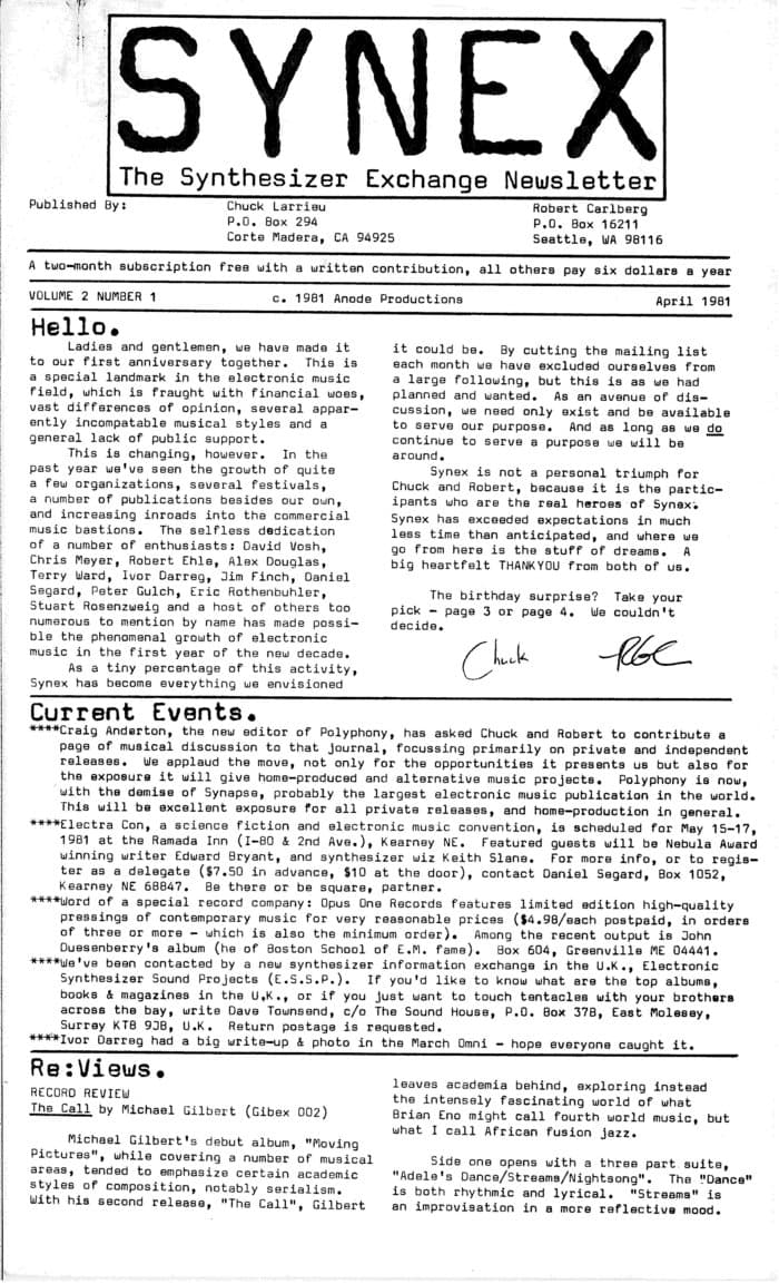 SYNEX newsletter 13 - April 1981