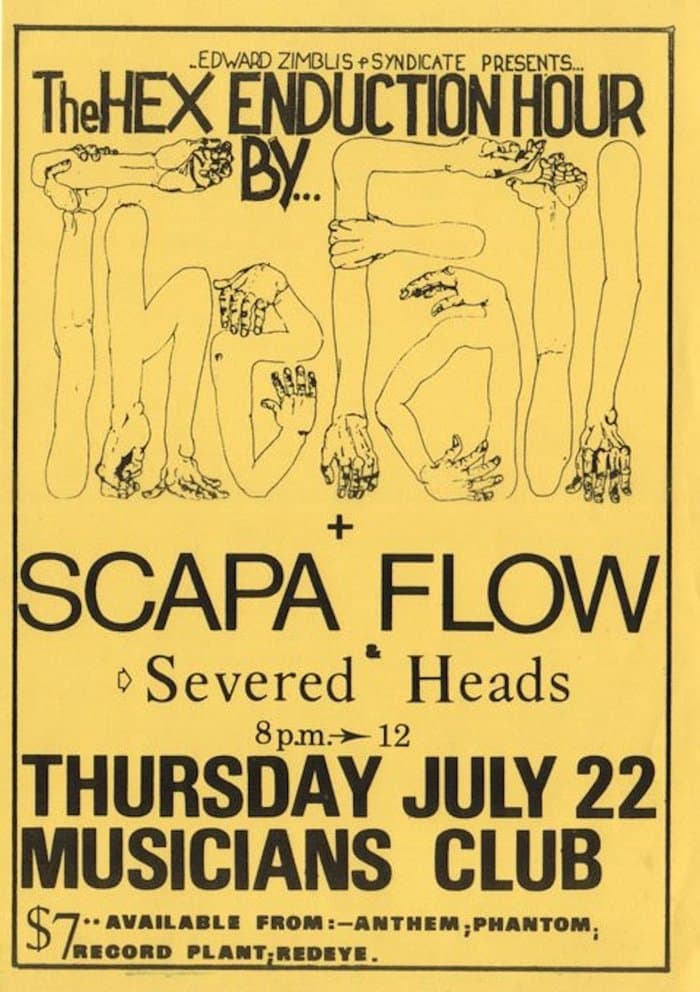 Concert Poster Musicians Club (with Scapa Flow)