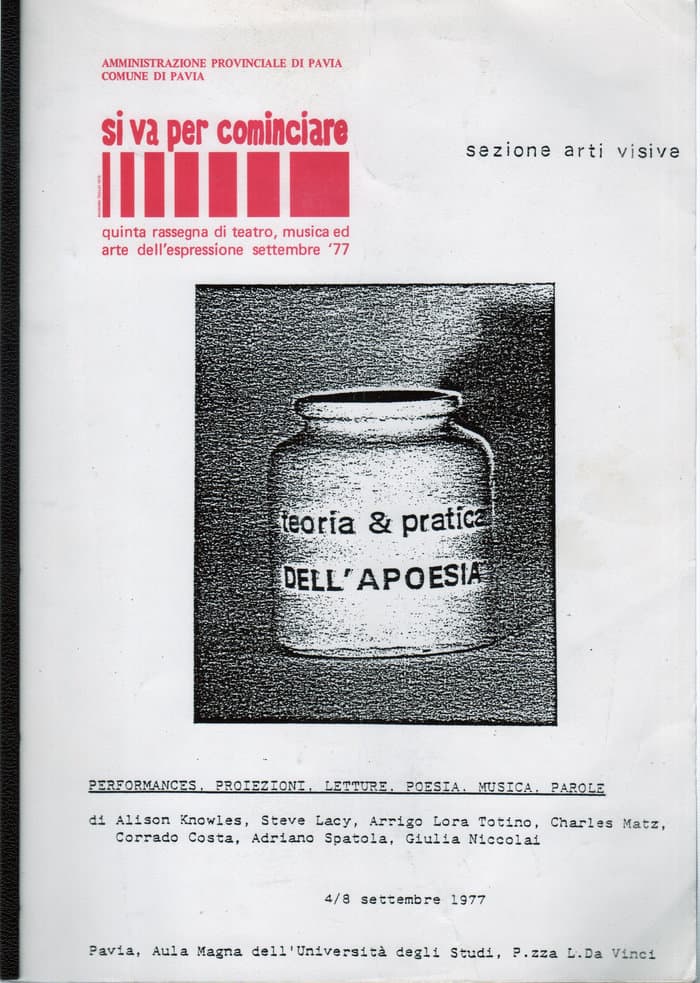 Exhibition-Catalogue "Si Va Per Comincare"