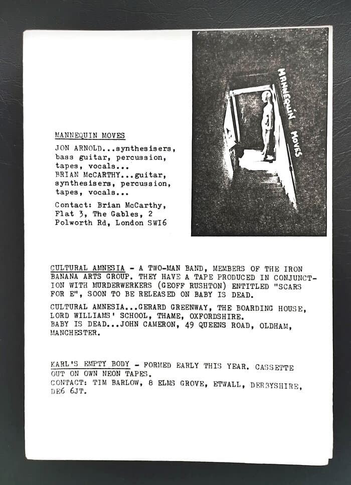 Snatch Tapes Catalogue - artists Overview