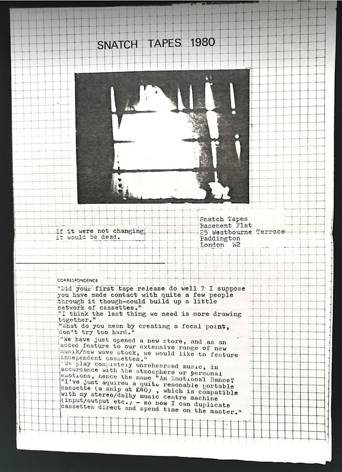 Snatch Tapes Catalogue - artists Overview