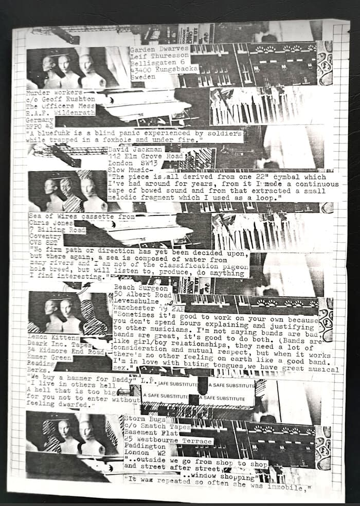 Snatch Tapes Catalogue - artists Overview