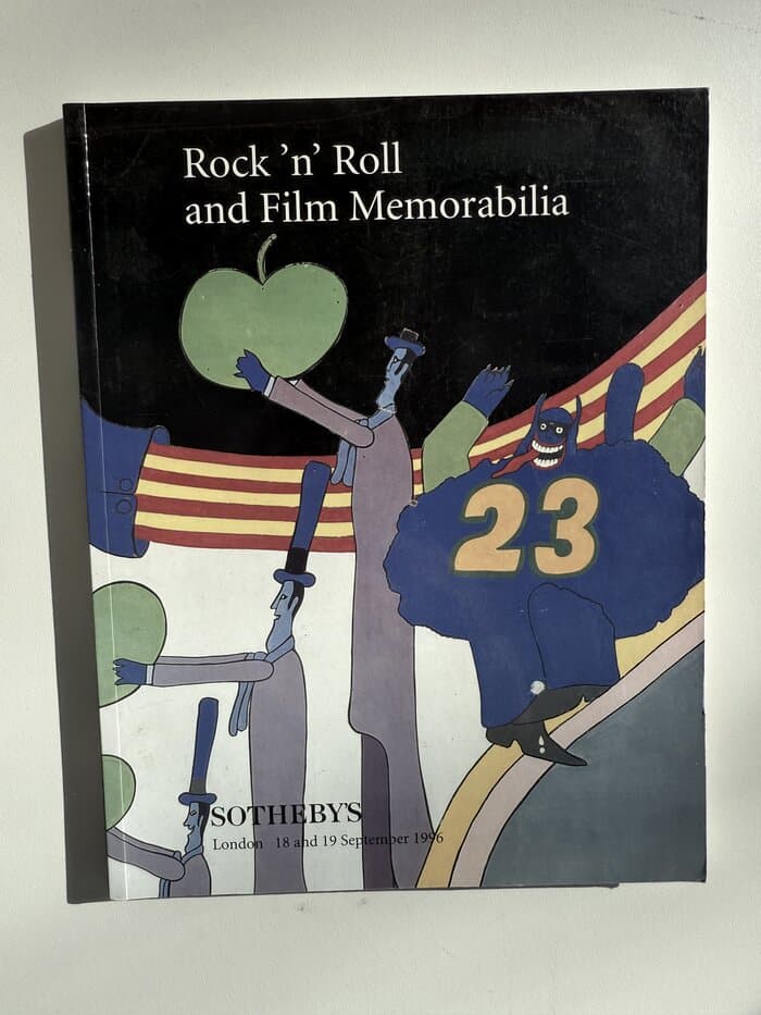 Sotheby's Rock 'n' Roll and Film Memorabilia. Sept 1996. Beatles, Dylan