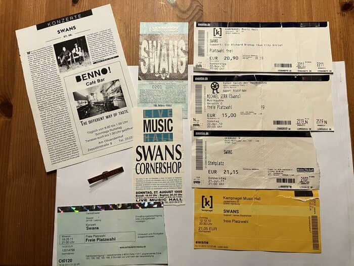 selected Concert tickets