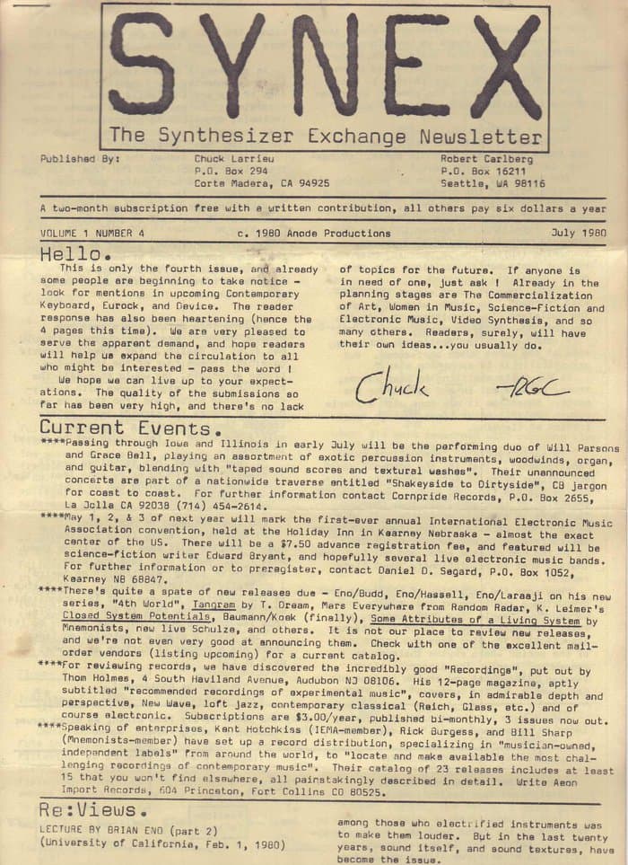 SYNEX newsletter 04 - July 1980