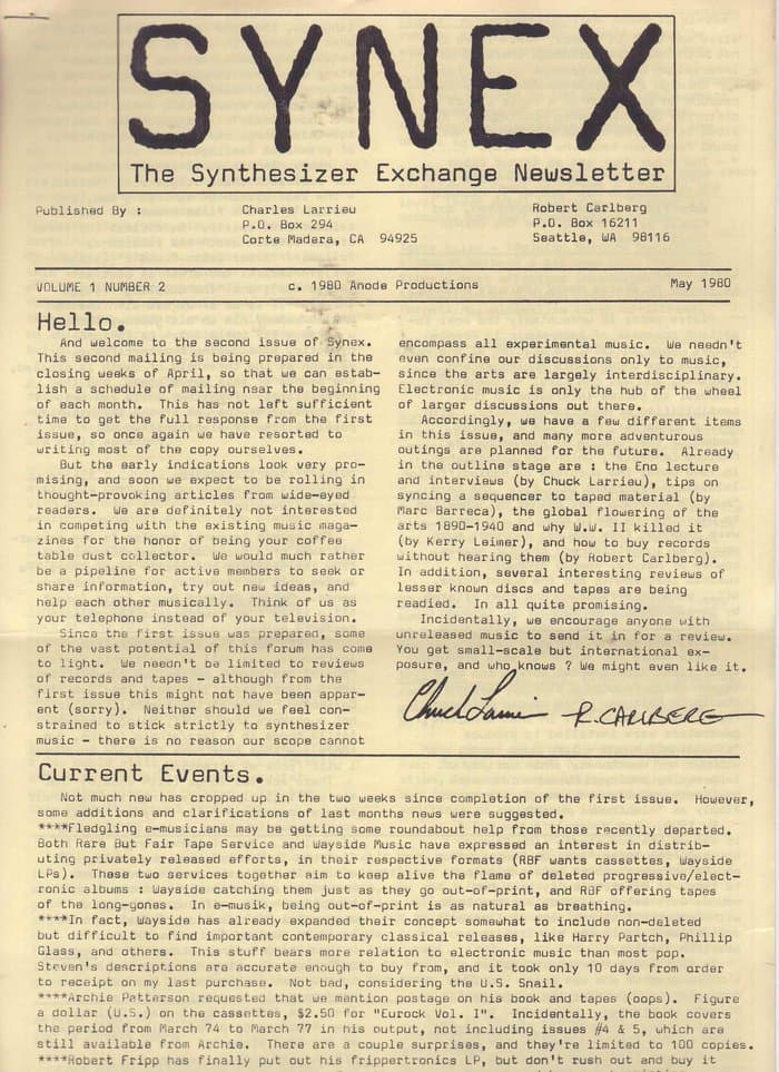 SYNEX newsletter 02 - May 1980
