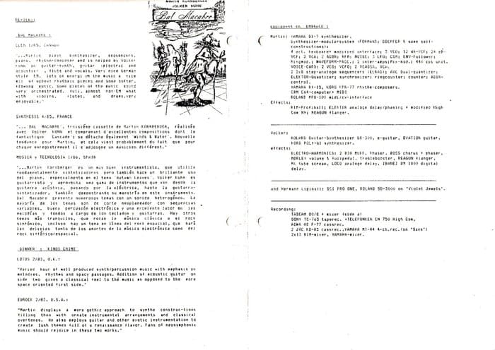 Syntape Catalogue 1, 3 and 5