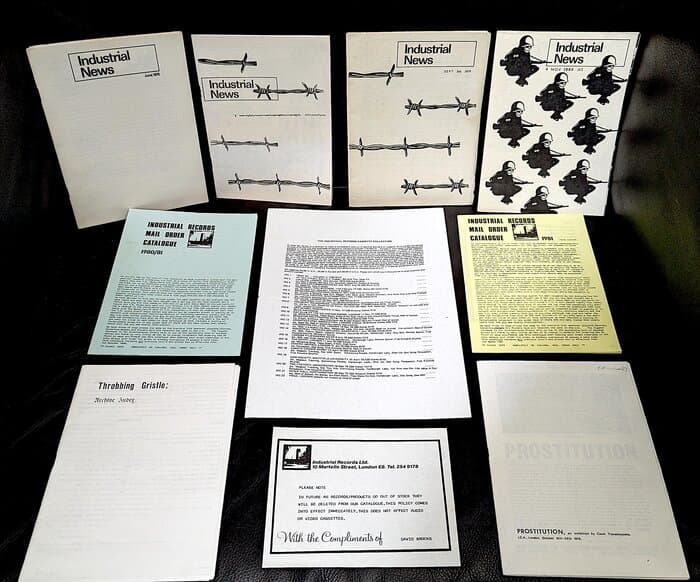 Printed Matter related to Industrial Records / Throbbing gristle
