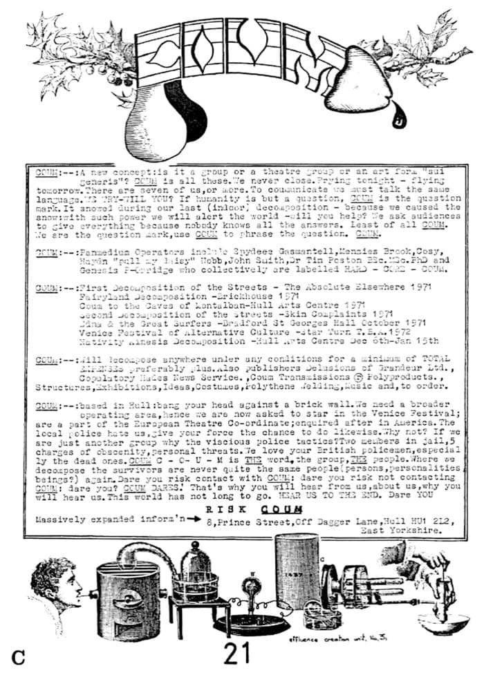 Coum Introduction Sheet