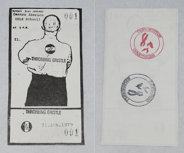 ´Ticket for Centro Iberico gig 21st January 1979. 110 x 57 mm