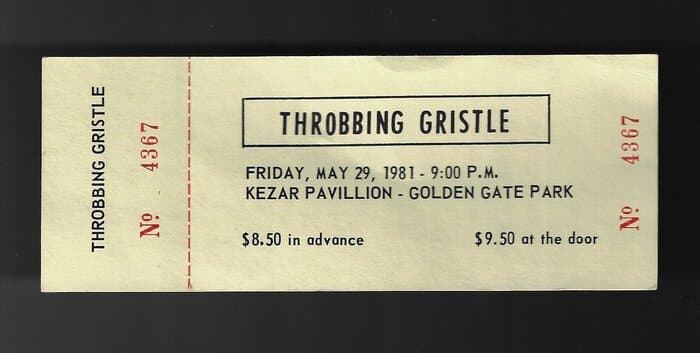 Kezar Pavillon Ticket