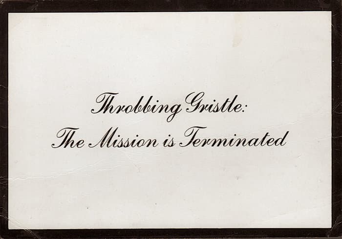 Mission is Terminated postcard