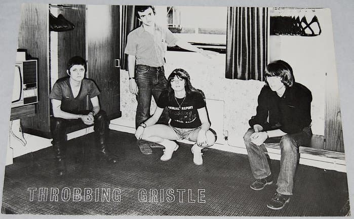 Throbbing Gristle Publicity Card, hotel room. 302 x 211 mm.
