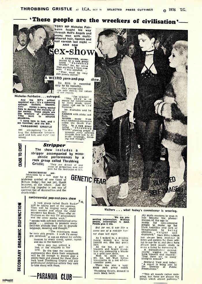 Press Clippings to Prostitution Show at ICA