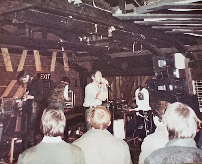 Live photos to Rafters Gig by Throbbing Gristle 4.Dec.1980