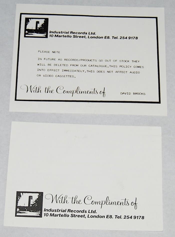 with compliments cards