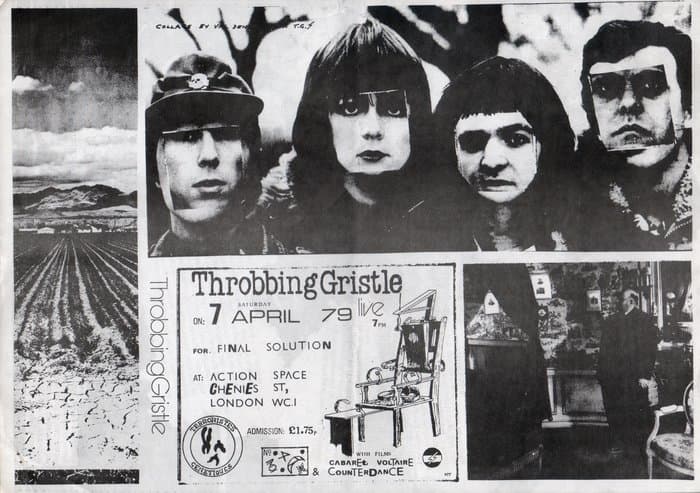 Flyer for Final Soultion Concert 7. April 1979 / The Institute for Continuing education