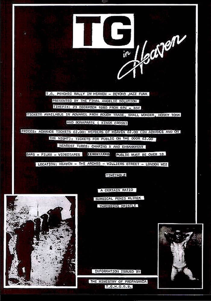 Poster Live HEAVEN 23.December 1980