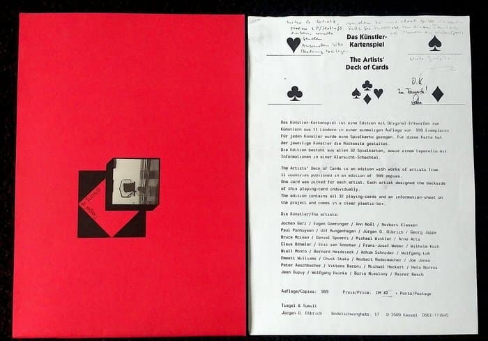 ZfT&T-Künstler-Kartenspiel