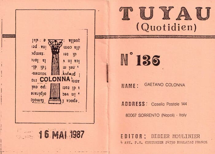TUYAU N° 136