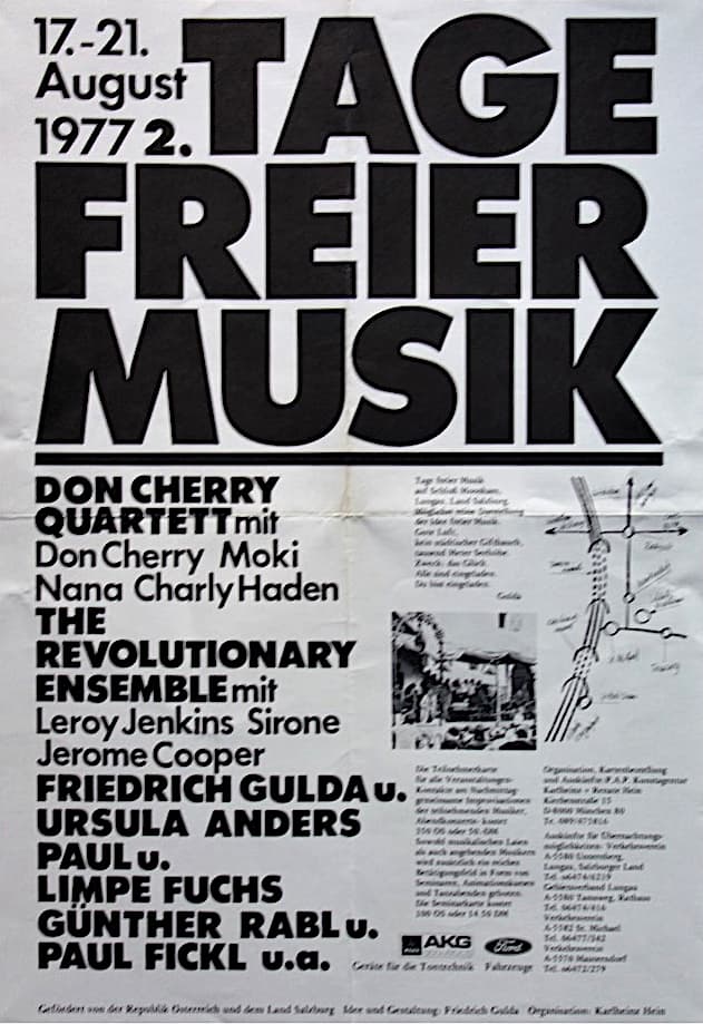 Tage freier Musik Festival Poster