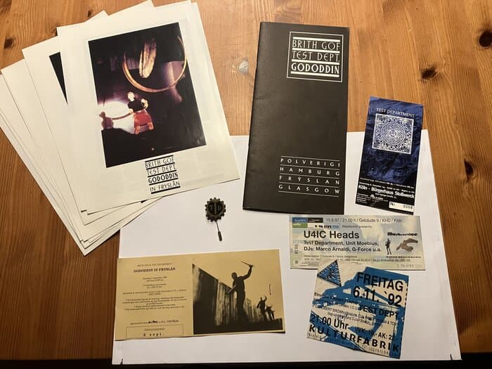 Test Dept Info material