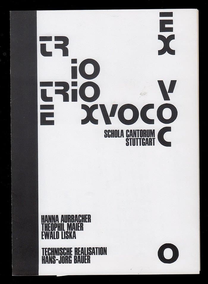 Booklet  Schola Cantorum Stuttgart