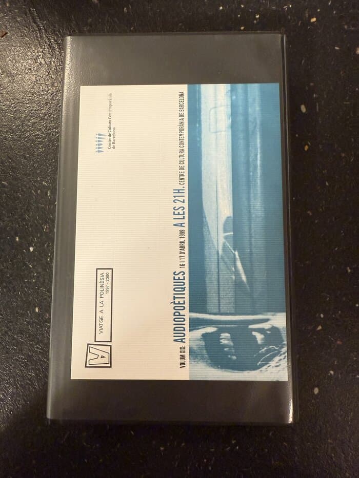 Viatge a la polinesia Volum XIX: AUDIOPOETIQUES (BARCELONA 1999)