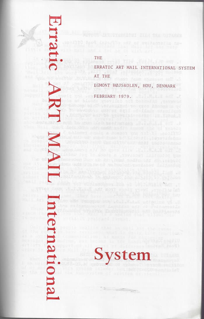 The Erratic Art Mail International System