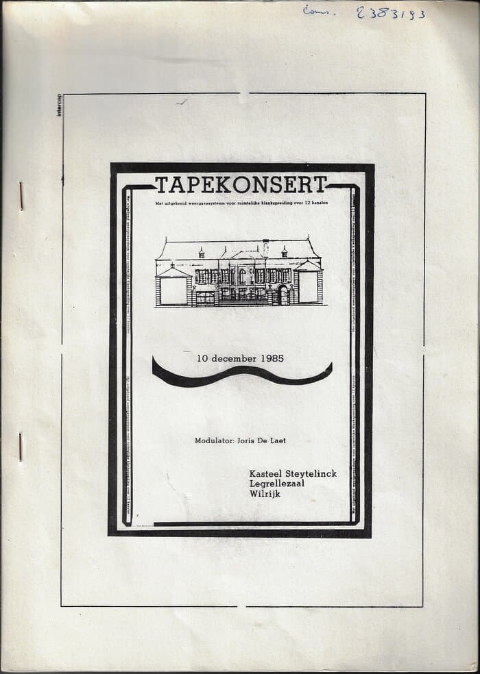 Tapekonsert 10.December 1985