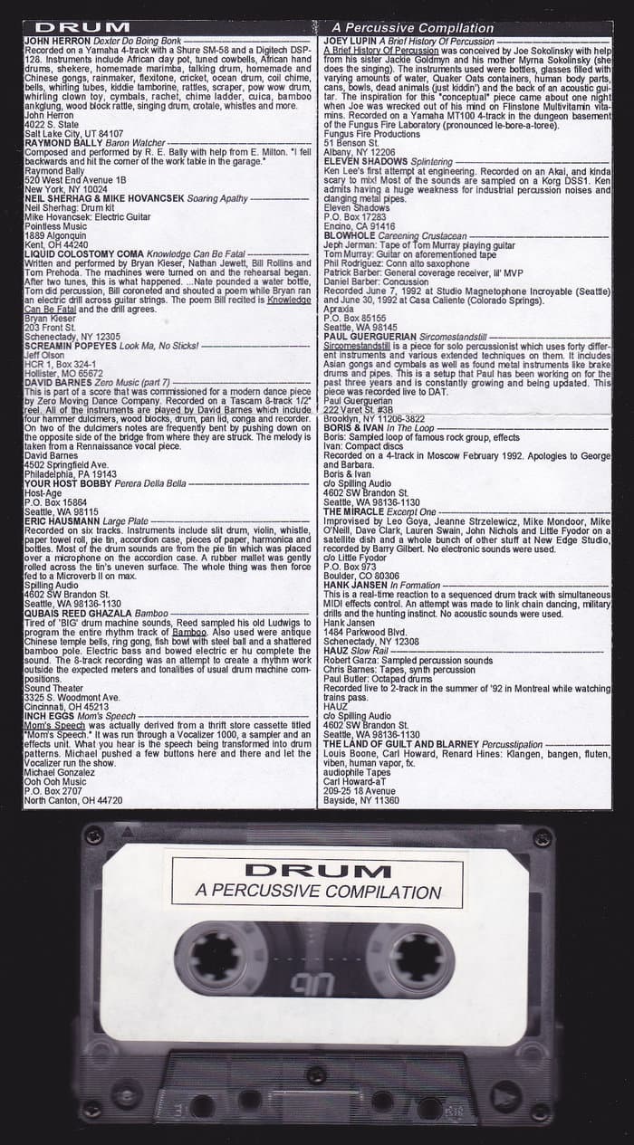 Drum - A percussive COmpilation