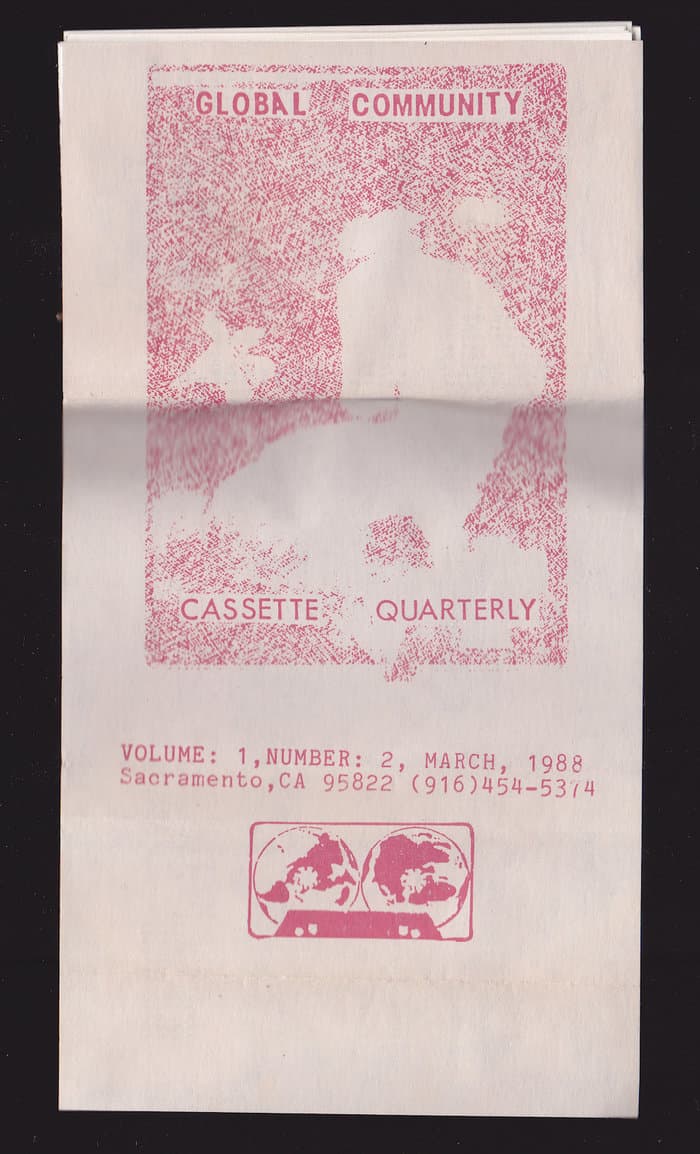 The global community cassette quarterly Volume 1 Number 2