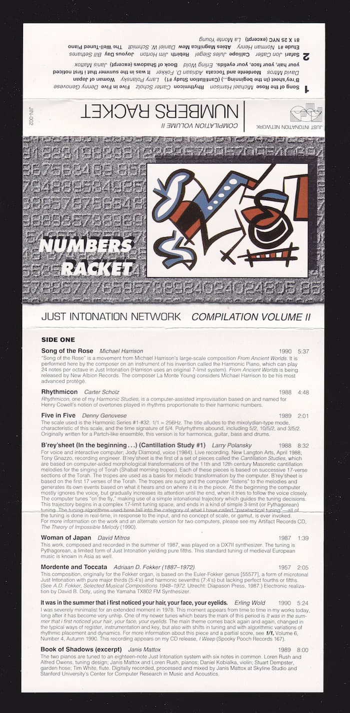 numbers racket - Just Intonation Network Compilation Volume II